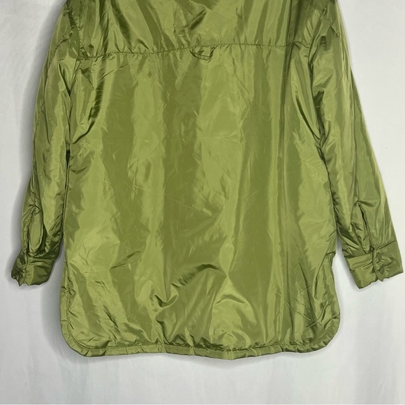 Forever 21 Lightweight Winter Jacket Dolphin Hem Pockets Green Size Medium - Picture 15 of 16